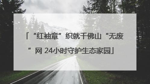 “红袖章”织就千佛山“无废”网 24小时守护生态家园