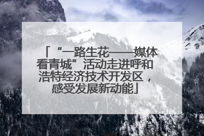 “一路生花——媒体看青城”活动走进呼和浩特经济技术开发区，感受发展新动能