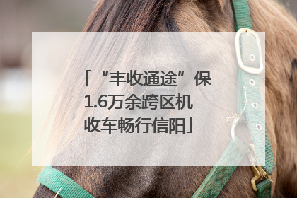 “丰收通途”保1.6万余跨区机收车畅行信阳