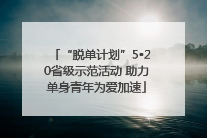 “脱单计划”5•20省级示范活动 助力单身青年为爱加速