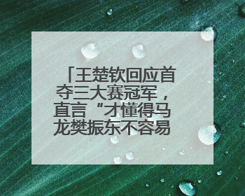 王楚钦回应首夺三大赛冠军，直言“才懂得马龙樊振东不容易”，王励勤：增添很大信心