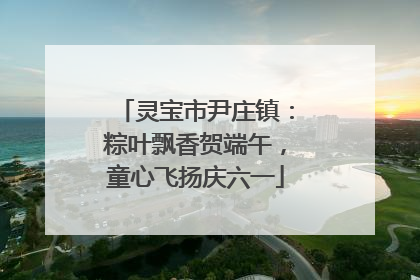 灵宝市尹庄镇：粽叶飘香贺端午，童心飞扬庆六一