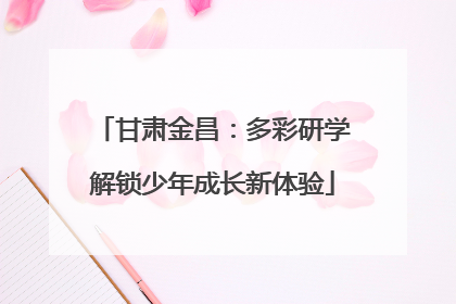 甘肃金昌：多彩研学解锁少年成长新体验