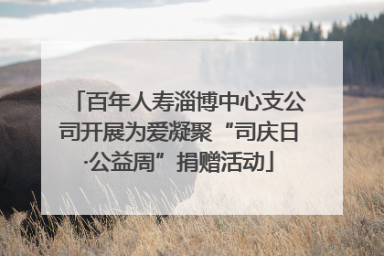 百年人寿淄博中心支公司开展为爱凝聚“司庆日·公益周”捐赠活动