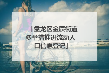 盘龙区金辰街道多举措推进流动人口信息登记