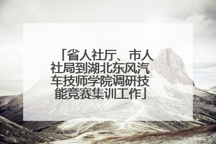 省人社厅、市人社局到湖北东风汽车技师学院调研技能竞赛集训工作