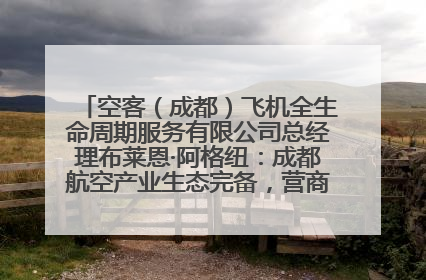 空客（成都）飞机全生命周期服务有限公司总经理布莱恩·阿格纽：成都航空产业生态完备，营商环境优势显著