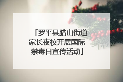 罗平县腊山街道家长夜校开展国际禁毒日宣传活动