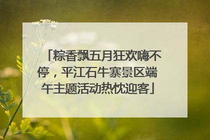 粽香飘五月狂欢嗨不停，平江石牛寨景区端午主题活动热忱迎客