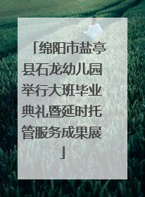 绵阳市盐亭县石龙幼儿园举行大班毕业典礼暨延时托管服务成果展