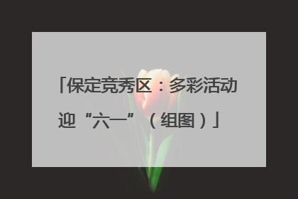 保定竞秀区：多彩活动迎“六一”（组图）