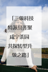三级科技特派员齐聚咸宁茶园 共探转型升级之路