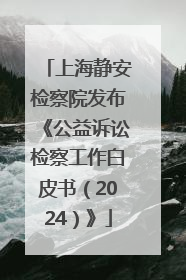 上海静安检察院发布《公益诉讼检察工作白皮书（2024）》