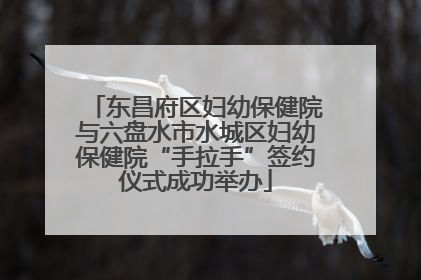 东昌府区妇幼保健院与六盘水市水城区妇幼保健院“手拉手”签约仪式成功举办