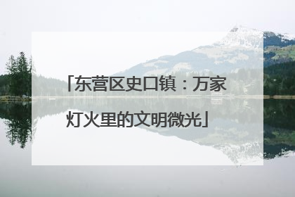东营区史口镇：万家灯火里的文明微光