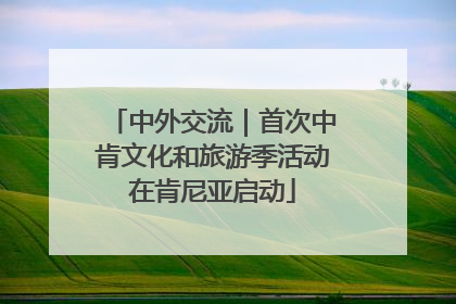 中外交流｜首次中肯文化和旅游季活动在肯尼亚启动