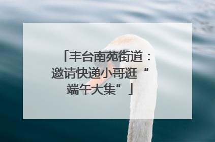 丰台南苑街道：邀请快递小哥逛“端午大集”