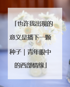 也许我出现的意义是播下一颗种子｜青年眼中的西部情缘