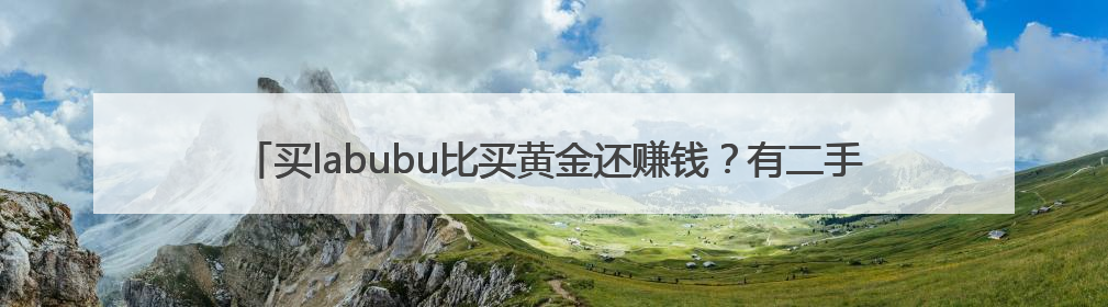 买labubu比买黄金还赚钱？有二手平台标价10万元，创始人成河南首富