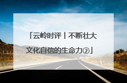 云岭时评丨不断壮大文化自信的生命力②