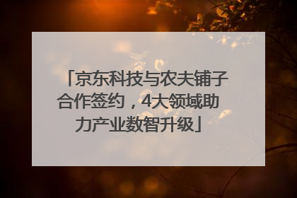 京东科技与农夫铺子合作签约，4大领域助力产业数智升级
