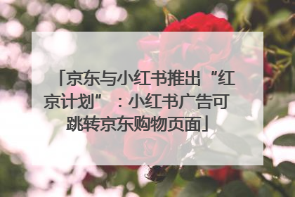 京东与小红书推出“红京计划”：小红书广告可跳转京东购物页面