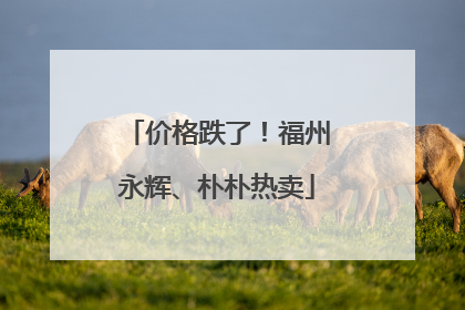 价格跌了！福州永辉、朴朴热卖