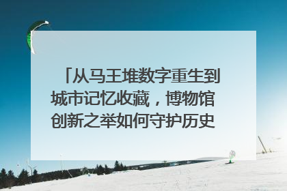 从马王堆数字重生到城市记忆收藏，博物馆创新之举如何守护历史、连接未来？