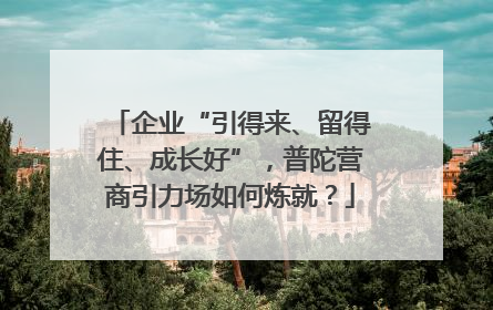 企业“引得来、留得住、成长好”，普陀营商引力场如何炼就？