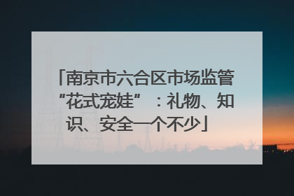 南京市六合区市场监管“花式宠娃”：礼物、知识、安全一个不少