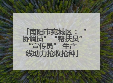 南阳市宛城区：“协调员”“帮扶员”“宣传员” 生产一线助力抢收抢种