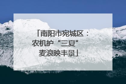 南阳市宛城区：农机护“三夏” 麦浪映丰景