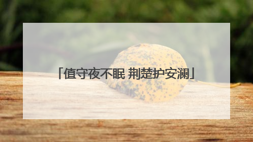 值守夜不眠 荆楚护安澜