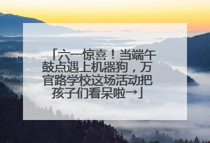 六一惊喜！当端午鼓点遇上机器狗，万官路学校这场活动把孩子们看呆啦→
