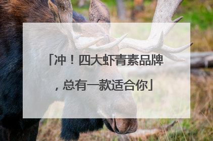 冲！四大虾青素品牌，总有一款适合你