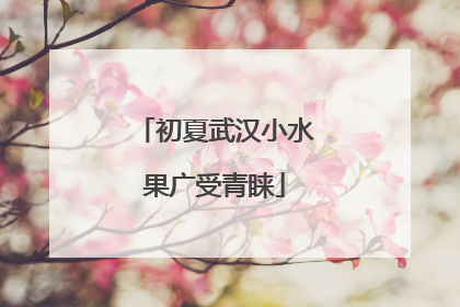 初夏武汉小水果广受青睐