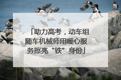 助力高考，动车组随车机械师用暖心服务擦亮“铁”身份