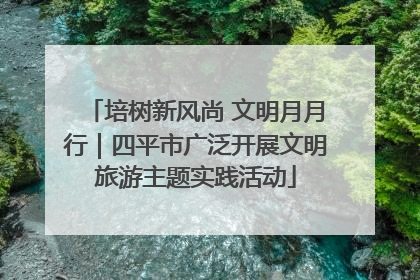 培树新风尚 文明月月行｜四平市广泛开展文明旅游主题实践活动
