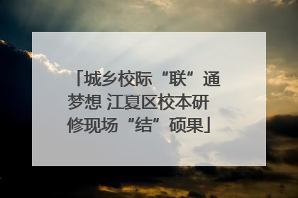 城乡校际“联”通梦想 江夏区校本研修现场“结”硕果