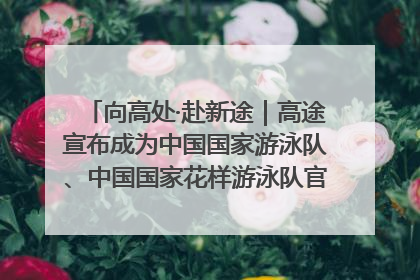 向高处·赴新途｜高途宣布成为中国国家游泳队、中国国家花样游泳队官方学习合作伙伴