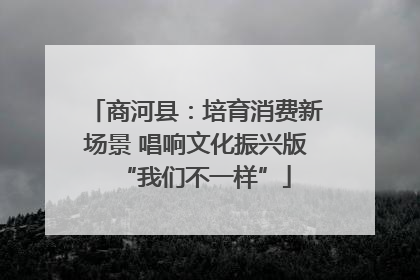 商河县：培育消费新场景 唱响文化振兴版“我们不一样”