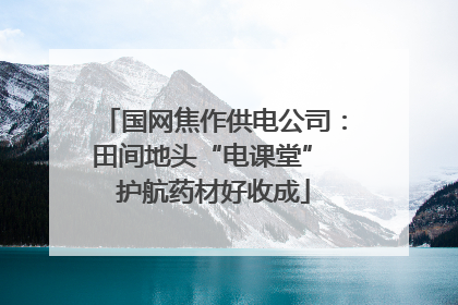 国网焦作供电公司：田间地头“电课堂” 护航药材好收成