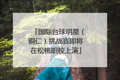 国际台球明星（铜仁）挑战赛即将在松桃职校上演
