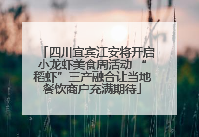 四川宜宾江安将开启小龙虾美食周活动 “稻虾”三产融合让当地餐饮商户充满期待