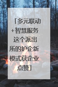 多元联动+智慧服务 这个派出所的护企新模式获企业点赞