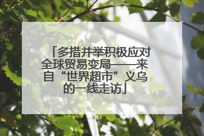 多措并举积极应对全球贸易变局——来自“世界超市”义乌的一线走访