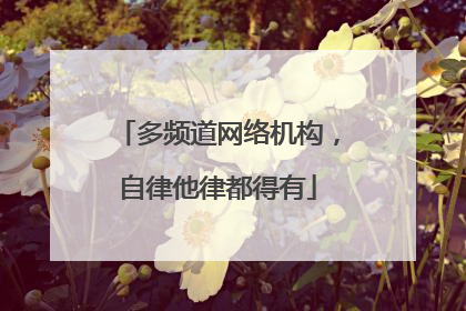 多频道网络机构，自律他律都得有