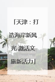 天津：打造海岸新风光 激活文旅新活力