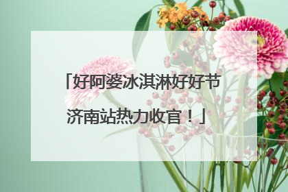 好阿婆冰淇淋好好节 济南站热力收官！