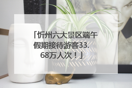 忻州六大景区端午假期接待游客33.68万人次！
